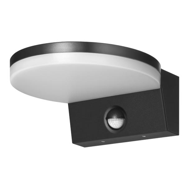 ASPEN LED 15W, oprawa ogrodowa z czujnikiem ruchu PIR, 1300lm, IP65, 4000K, czarna AD-OP-6604BLPMR4 ORNO