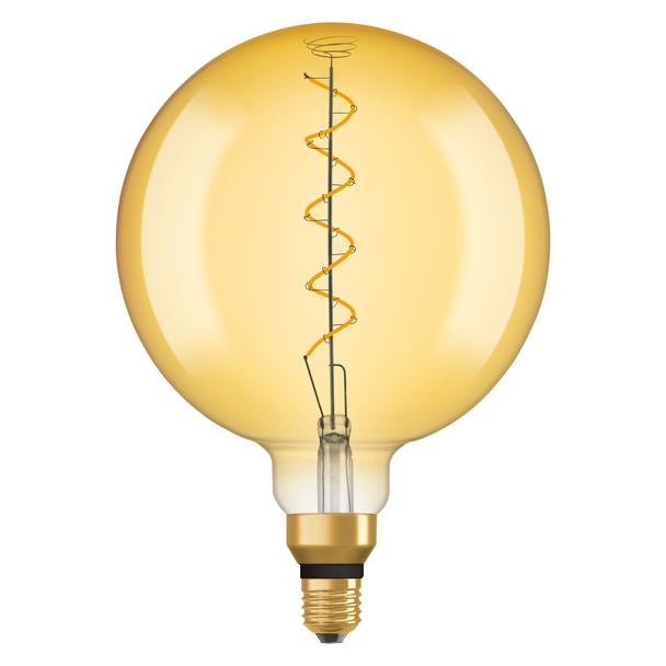 Lampa LED Vintage 1906 CL GLOBE200 Filament szkło przezroczyste GOLD 28 non-dim 5W 820 E27