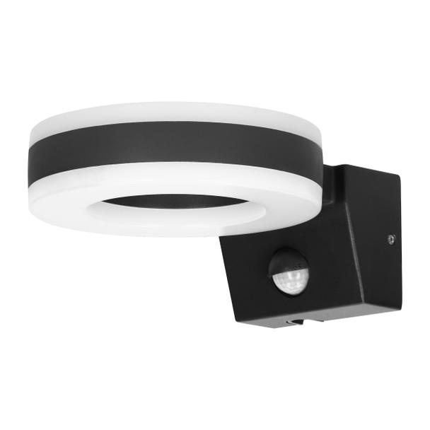 HOWLIT LED 20W, oprawa ogrodowa z czujnikiem ruchu, 1800lm, IP65, 4000K, czarna AD-OP-6205BLPMR4 ORNO