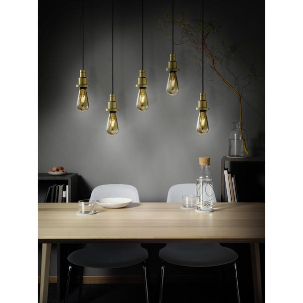 Lampa LED Vintage 1906 dim CL GLOBE125 Filament szkło przezroczyste GOLD 55 dim 7W 825 E27