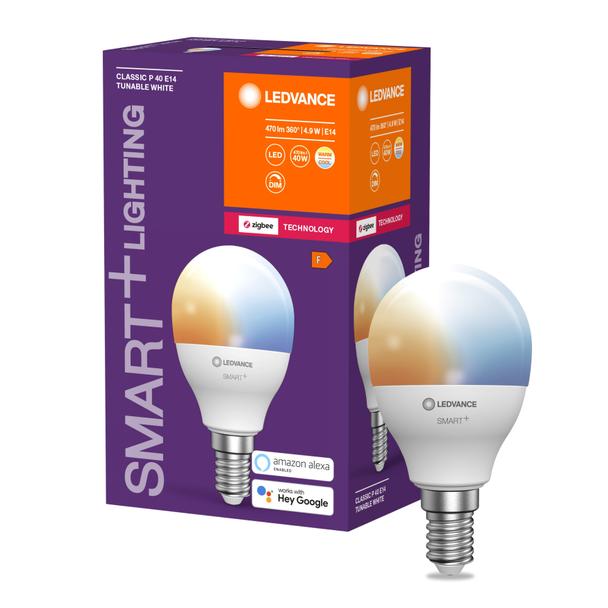 Lampa LED SMART+ ZB CL P Frosted TW 40 yes 4,9W/ E14