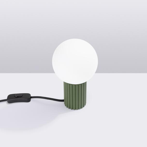 Lampa biurkowa HALO zielona oliwka