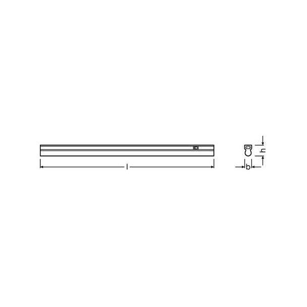 Linear LED 600 8W/3000K 230V IP20