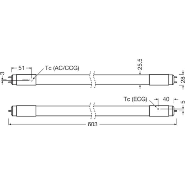 Tuba LED T8 PRO Ultra Output 600mm 7,5W 830 Uniwersalna