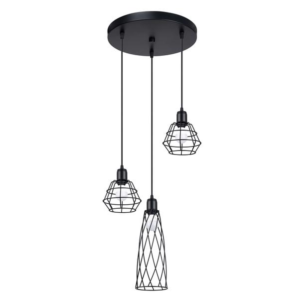 Sollux Lampa wisząca SUBA 3P czarna SL.1166