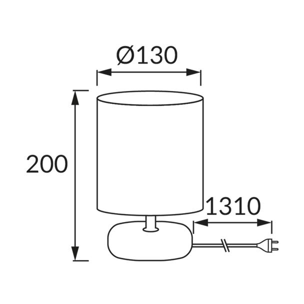 Lampka stołowa PATI E14 WHITE 03143 IDEUS