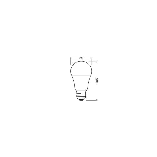 Żarówka LED A55 E27 4.9W = 40W 470lm 4000K Neutralna 200° VALUE CLASSIC Osram