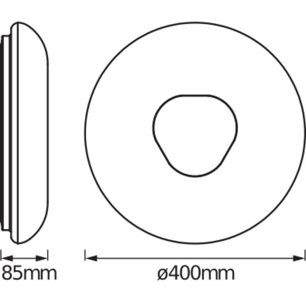 Oprawa SMART+ Orbis Ceiling Donut WIFI TW 400mm WT