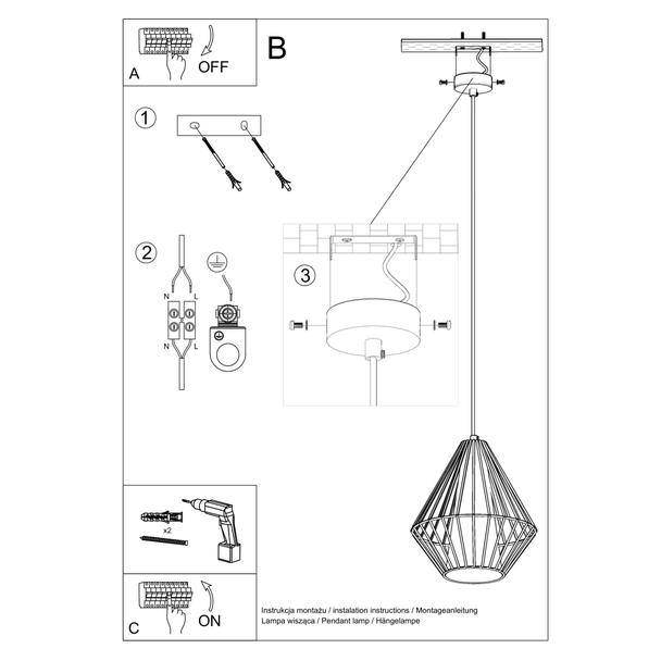 Sollux Lampa wisząca DEMI biała SL.0297