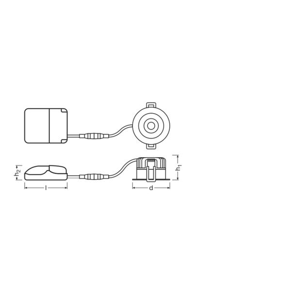 Oprawa SP FIX P 8W 940 PS DIM IP44 WT