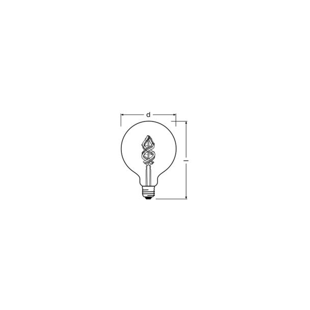 Lampa LED SMART+ WiFi CL Globe125 Filament szkło przezroczyste RGBW 30  4,5W/827 E27