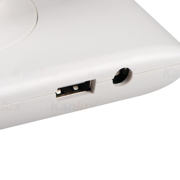 Lampka szkolna LED na biurko stołowa regulowana 7,3W USB biała 35781 KANLUX