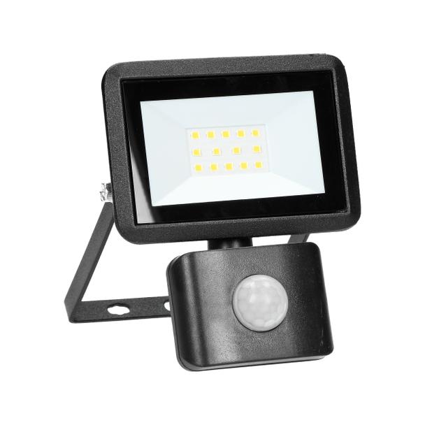 FARO S LED 10W naświetlacz z PIR, 800lm, IP44, 4000K, aluminium + szkło AD-NL-6252BLR4 ORNO