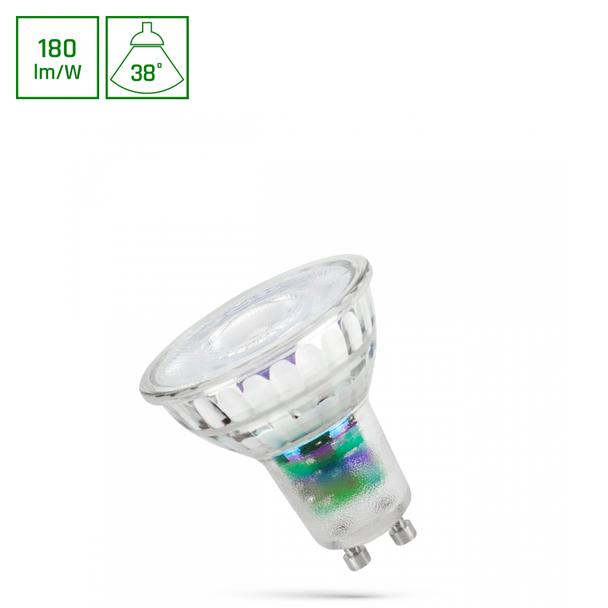 LED GU10 230V 2,5W SMD  A-CLASS NW z soczewką szklana 38st  SPECTRUM