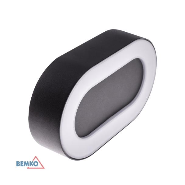 OPRAWA ELEWACYJNA VALIT 10W 3000K 800LM IP54 203X45X123MM OWALNA GRAFIT C25-EL2-O-010GR-3K BEMKO