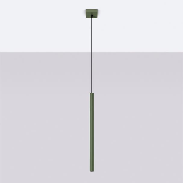 Sollux Lampa wisząca PASTELO 1 zielona oliwka SL.1518