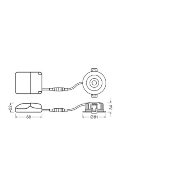 Oprawa SP AIR FIX P 6W 930 PS DIM IP65 SI