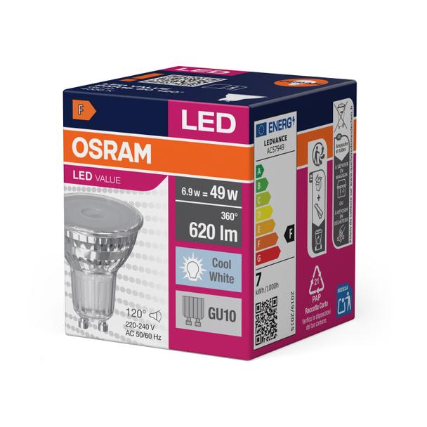Lampa LED VALUE non-dim PAR16 80 120° 6,9W 840 GU10