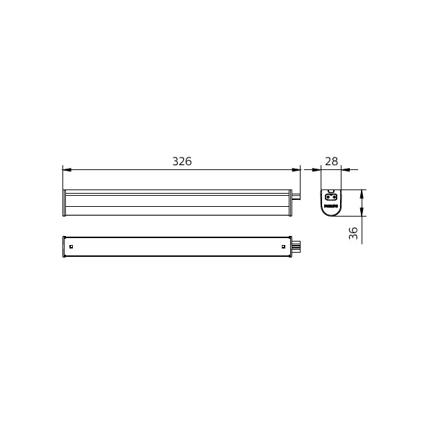 Oprawa LED belka Ledinaire BN021C 5W 540lm IP20 4000K barwa neutralna LED5S/ 840 L300 5 lat gw. PHIL 9,11402E+11 PHILIPS