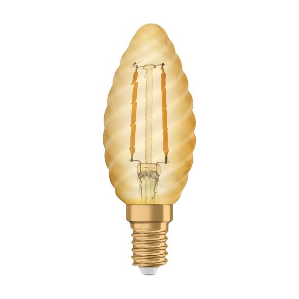 Lampa LED Vintage 1906 CL BW Filament szkło przezroczyste GOLD 22 non-dim 2,5W 824 E14