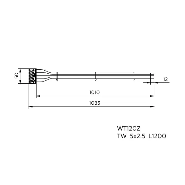 Akcesorium Coreline WT120Z TW-5x2,5-L1200 5 lat gw. 9,11402E+11 PHILIPS