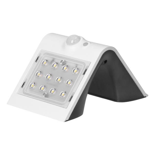 SILOE LED 1,5W, lampa solarna z czujnikiem ruchu 120st, 190lm, IP65, 4000K, 1200mAh, podwójne źródło AD-SL-6083WLR4 ORNO