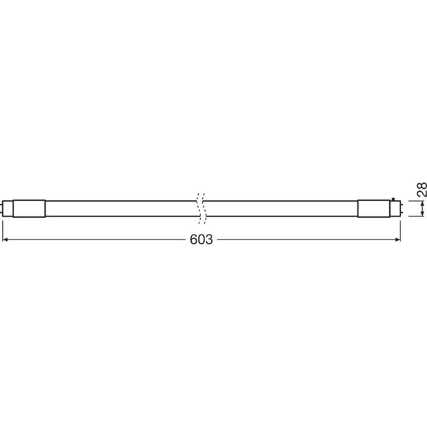 Tuby LED T8 CONNECTION 600mm ,5W 865