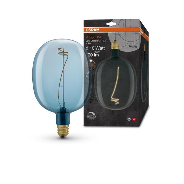 Lampa LED Vintage 1906 BALLON BLUE dim 4,5W/816 E27