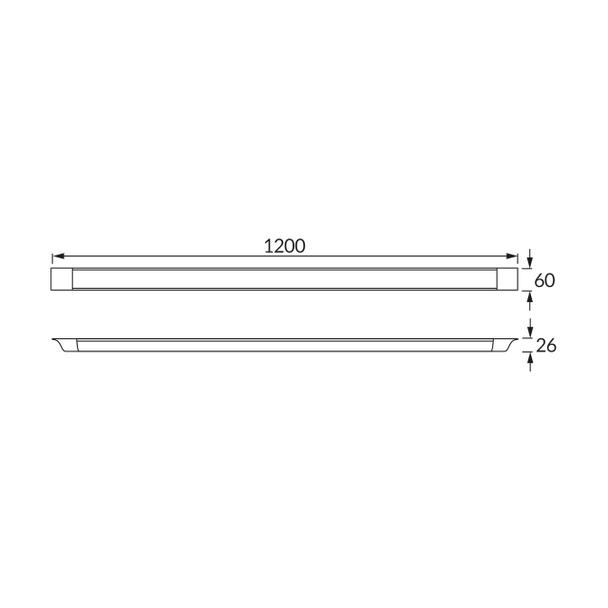 Oświetleniowa oprawa liniowa SMD LED BARY LED 36W 4000K 03588 IDEUS