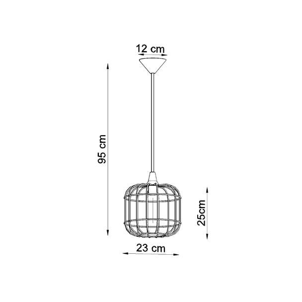 Sollux Lampa wisząca CELTA biała SL.0295
