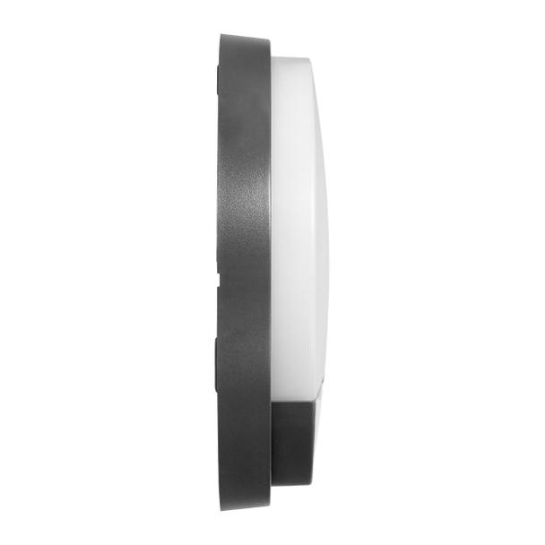 AGAT LED 10W, oprawa ogrodowa z czujnikiem ruchu 140st, 800lm, IP54, 4000K, szara AD-OP-6111GLPMR4 ORNO