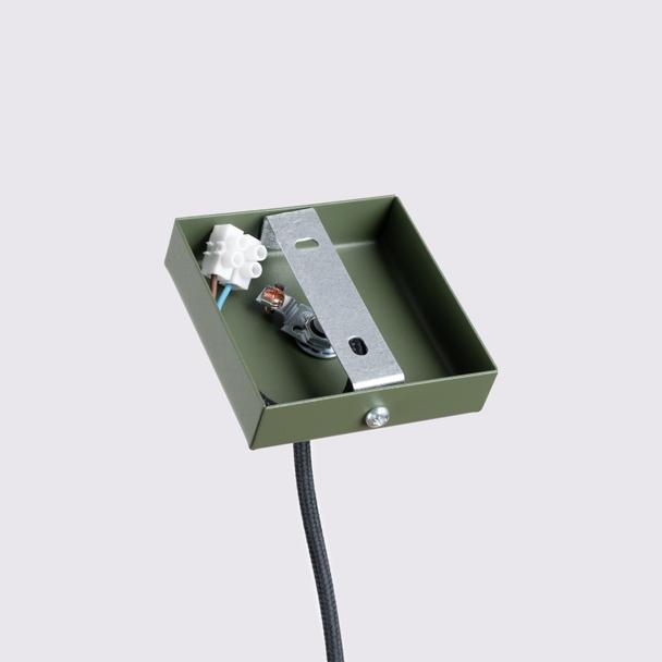 Sollux Lampa wisząca KARBON 1 zielony oliwkowy SL.1611