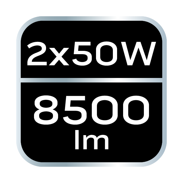 Reflektor podwójny 2x50W SMD LED 9000lm na statywie 1.8m 99-062 GTX Poland