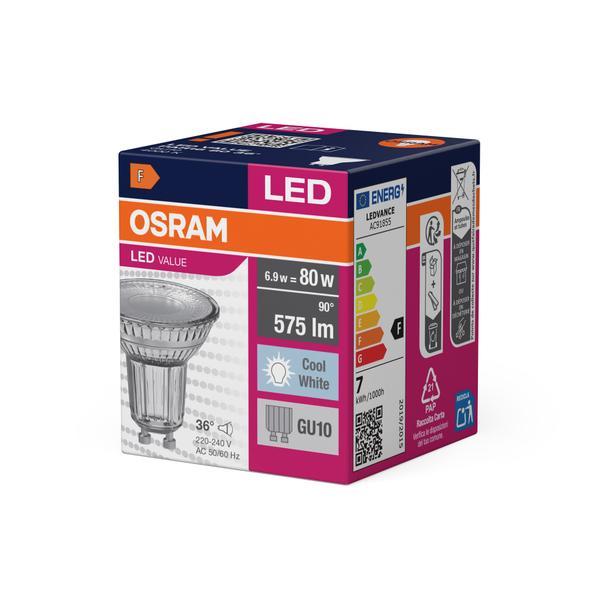 Lampa LED VALUE non-dim PAR16 80 36° 6,9W 840 GU10
