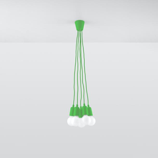 Sollux Lampa wisząca DIEGO 5 zielony SL.0583