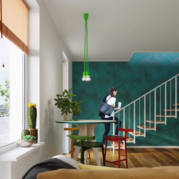 Sollux Lampa wisząca DIEGO 1 zielony SL.0581