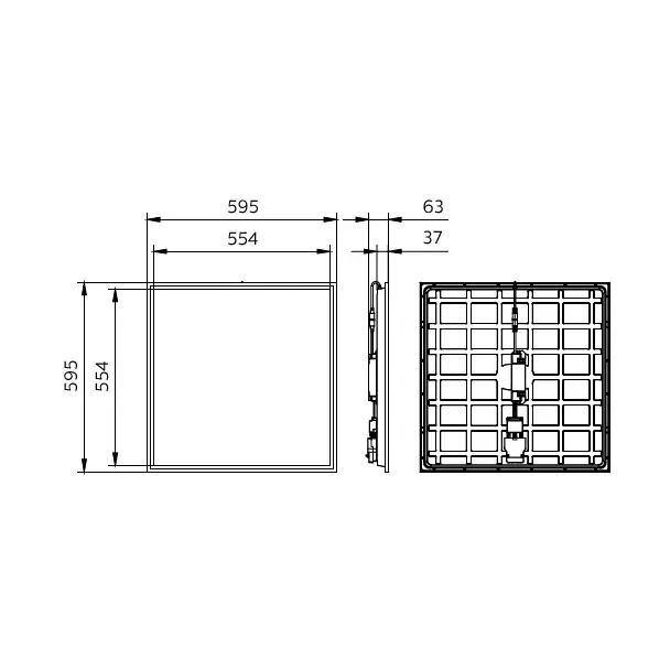 Panel LED Coreline RC132V G6 UGR19 31/22W 2900/3100/3350/3600/4000/4300lm IP20/44 all-in 3000/3500/4 9,11402E+11 PHILIPS
