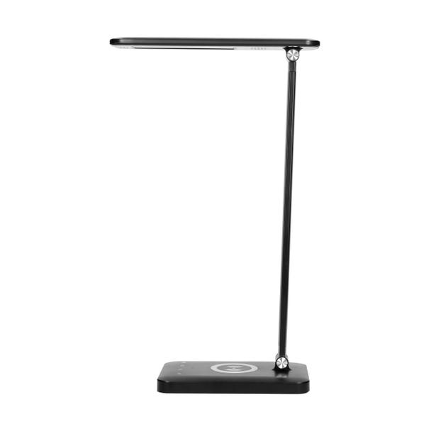 Lampka biurkowa z ładowarką indukcyjną i usb ISIYO LED 7W 390lm zmiana barwy DL-5/B ORNO