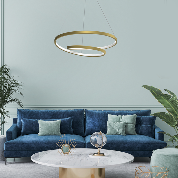 Lampa wisząca LUCERO GOLD 48W LED MILAGRO ML7950 Milagro