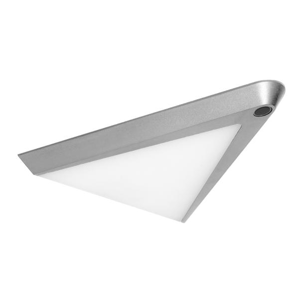 PIRAMIS lampka podszafkowa LED 3,5W, 200lm, 4000K, z włącznikiem bezdotykowym, szara AD-OM-6563L4/G/SW ORNO