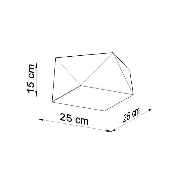 Sollux Plafon HEXA 25 czarny SL.0687