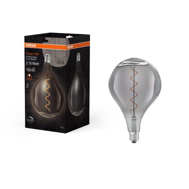 Lampa LED Vintage 1906 LED Filament szkło przezroczyste 15 dim 4,5W/817 E27