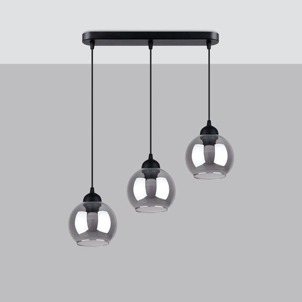 Sollux Lampa wisząca ALINO 3 czarna SL.1142