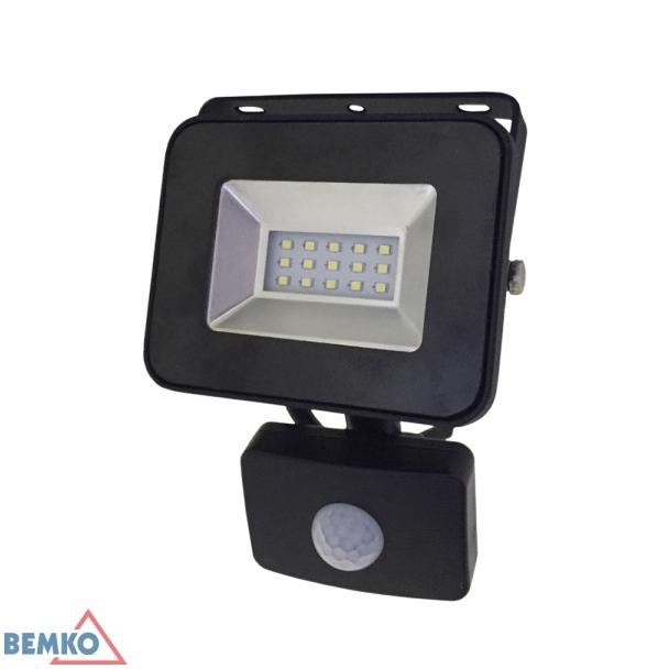 NAŚWIETLACZ LED SMD LOFOT 10W 6000K 870LM IP65 CZARNY CZ. PIR C65-S-LFS-010BL-6K S-C65-S-LFS-010BL-6K BEMKO