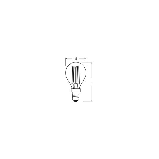 Lampa LED STAR+ non-dim CL P40 Act&Rel FILAMENT 4W 827 E14