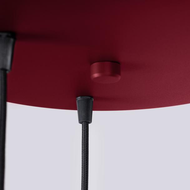 Lampa wisząca HALO 3P burgund