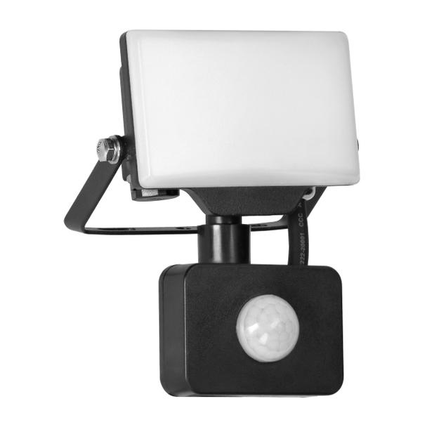 PORTO S LED 10W naświetlacz z PIR, 800lm, IP44, 4000K, aluminium + poliwęglan AD-NL-6462BLR4 ORNO