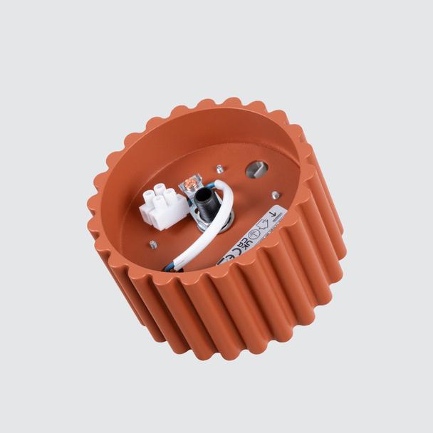 SOLLUX Plafon AURA 1 ochra czerwona Gx53 ; SL.1802