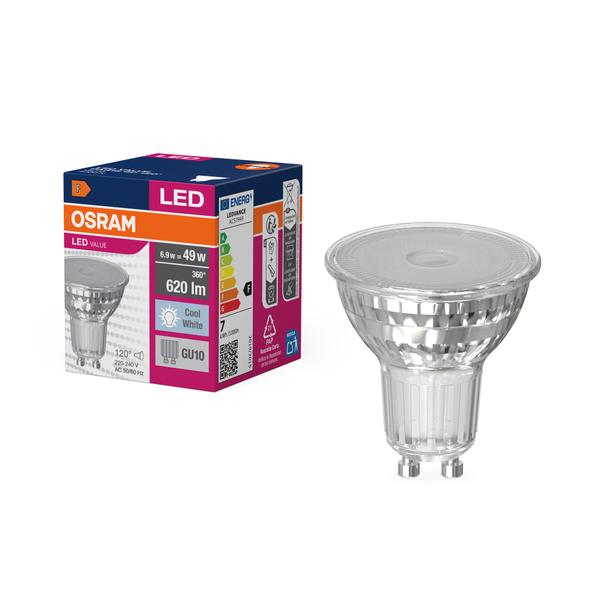 Lampa LED VALUE non-dim PAR16 80 120° 6,9W 840 GU10