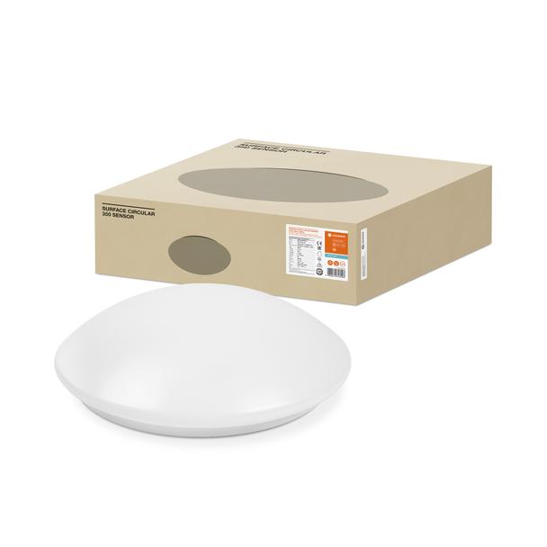 Oprawa ścienna SURFACE CIRCULAR 350 SENSOR 18 W 4000 K IP44 WT